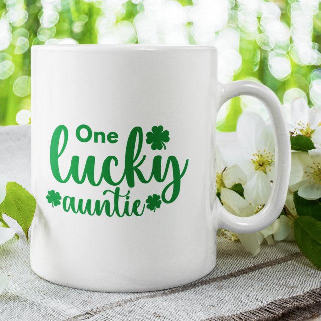 One Lucky Auntie Cute St Patrick Day Coffee Mug (Creator Uploaded)