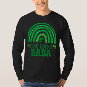 One Lucky Baba Shamrock Patrick S Day Rainbow Iris T-Shirt