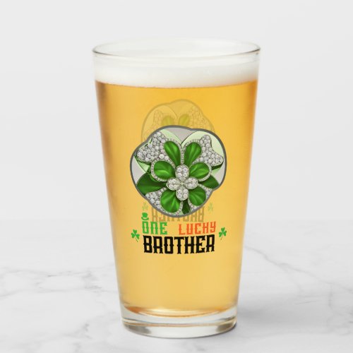 One Lucky Brother _ Irish independence Glass