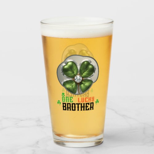 One Lucky Brother _ Irish Melodies Glass