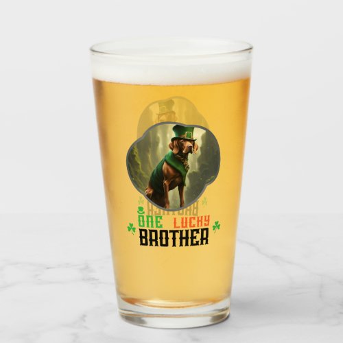 One Lucky Brother _ Luck and Leprechauns Glass