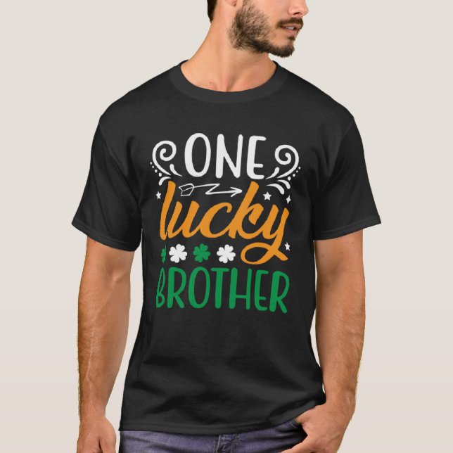 One Lucky Brother Saint Patrick s T-Shirt (Front)