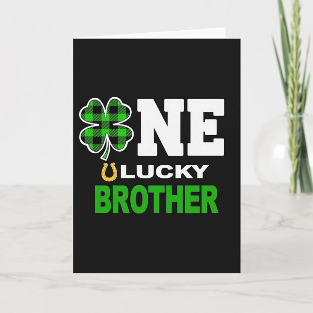 One Lucky Brother St Patricks Card (Front)