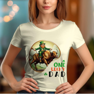 One Lucky Dad - Emerald Isle Revelry T-Shirt