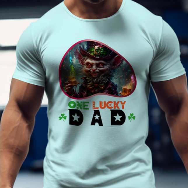 One Lucky Dad - Green Glow Dance Party T-Shirt (Creator Uploaded)