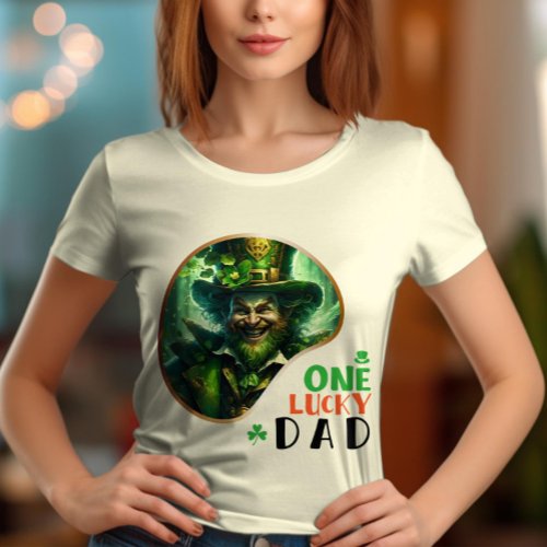 One Lucky Dad _ Irish Step Dancing T_Shirt