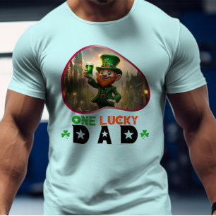 One Lucky Dad - Leprechaun's Pot of Fun T-Shirt