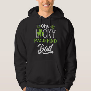 One Lucky Dad  St Patrick's Day Shamrock Daddy  Me Hoodie