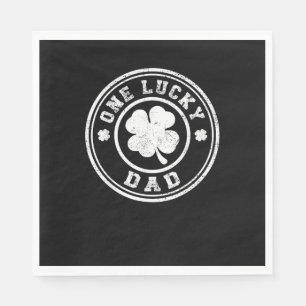 One Lucky Dad St Patricks Day T-Shirt Napkins