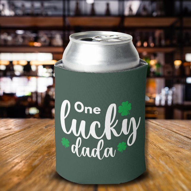 One Lucky Dada Funny St Patrick Day Can Cooler (Creator Uploaded)