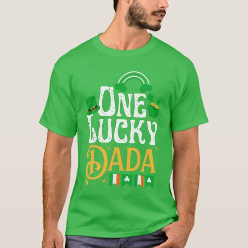 One Lucky Dada St Patricks Day Funny Irish T_Shirt