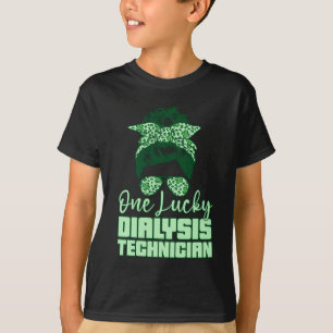 One Lucky Dialysis Technician Tech Nephrology T-Shirt