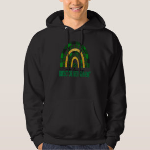 One Lucky Director Retirement Rainbow St Patricks Hoodie