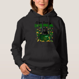 One Lucky Dog Mom Funny Pug Mom St Patricks Day Hoodie