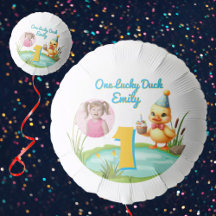 One Lucky Duck 1st Birthday Photo