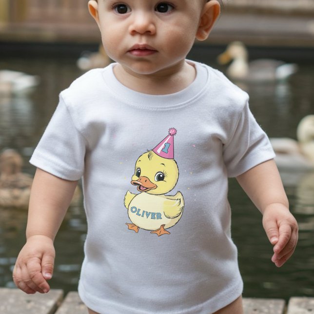One Lucky Duck Birthday Kids 1st Toddler T-shirt (Creator Uploaded)