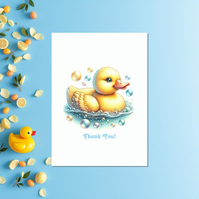 One Lucky Duck Birthday Thank You Card (One Lucky Duck Birthday Thank You Card)