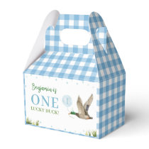 One Lucky Duck Boy Birthday Favor Box