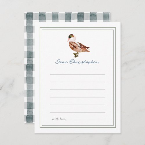 One Lucky Duck Classic Boy Birthday Time Capsule Enclosure Card