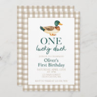 One Lucky Duck first birthday