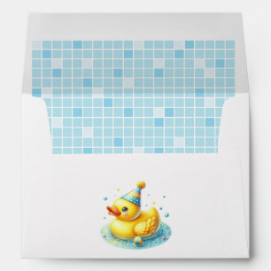 One Lucky Duck First Birthday Party Envelope