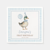 One Lucky Duck Pastel Blue Balloon Birthday Favors