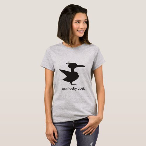 One Lucky Duck womens  T_Shirt