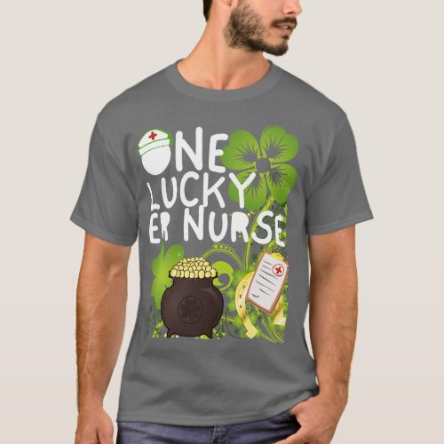 One Lucky ER Nurse One Lucky Nurse St Patricks Day T_Shirt