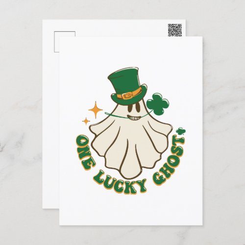 One Lucky Ghost Postcard