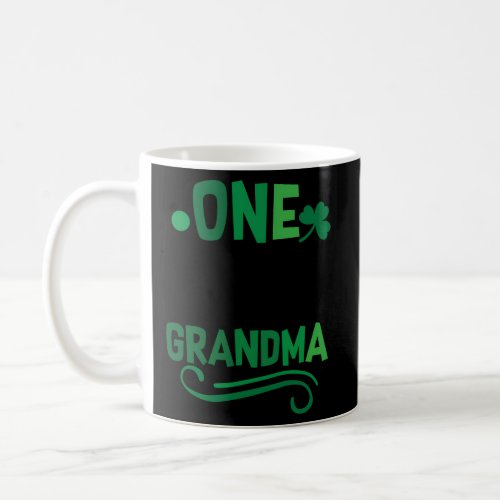 One Lucky Grandma Clover Shamrock Irish Coffee Mug