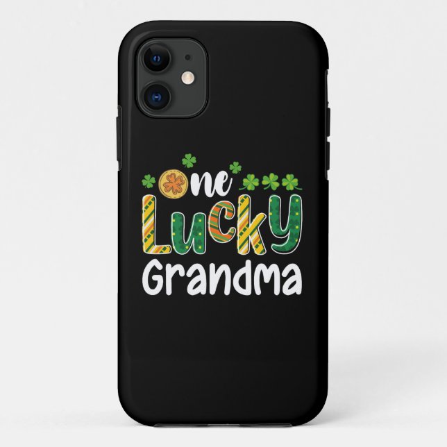 One Lucky Grandma Matching Family St Patrick's Day Case-Mate iPhone Case (Back)