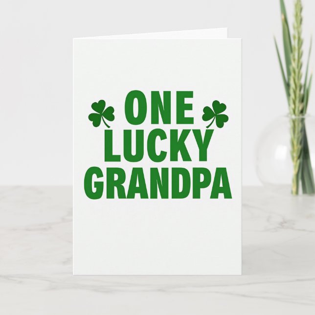 One Lucky Grandpa Card (Front)