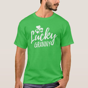 One Lucky Granny St. Patrick's Day Shamrock Pajama T-Shirt