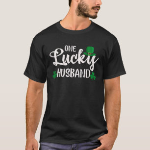 One Lucky Husband Leprechaun Hat St Patricks Day T-Shirt