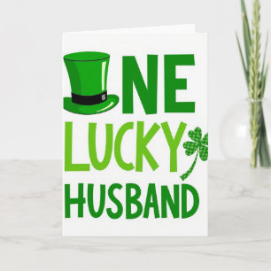 One Lucky Husband St Patricks Card