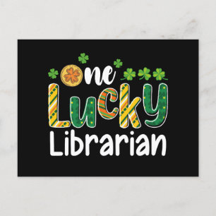 One Lucky Librarian School St Patrick's Day Postcard