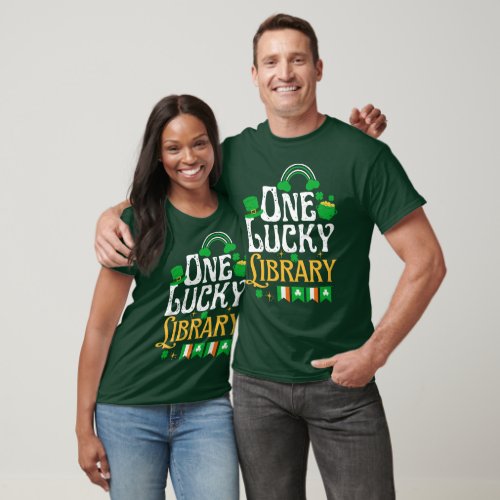 One Lucky Library St Patricks Day Funny Irish T_Shirt