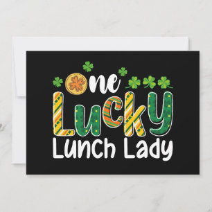 One Lucky Lunch Lady School St Patrick's Day Invitation