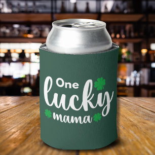 One Lucky Mama Funny St Patrick Day Can Cooler