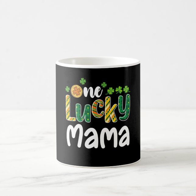 One Lucky Mama Matching Family St Patrick's Day Coffee Mug (Center)