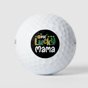 One Lucky Mama Matching Family St Patrick's Day Golf Balls