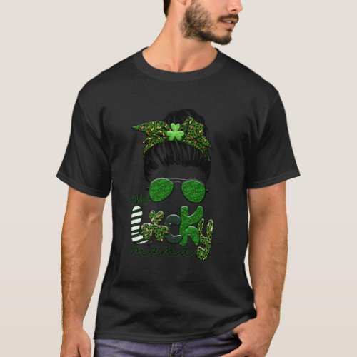 One Lucky Mama St PatrickS Day Mothers Day Moms M T_Shirt