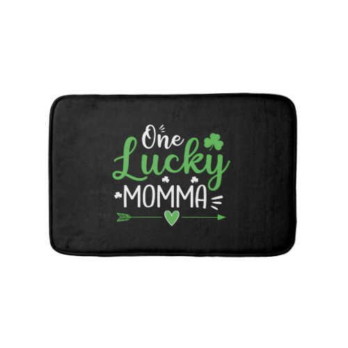 One Lucky Momma St Patric Day Bath Mat