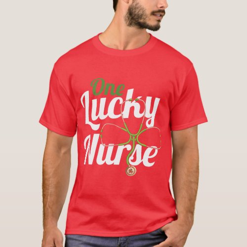 One Lucky Nurse Irish Women Nurse St Patricks Day  T_Shirt