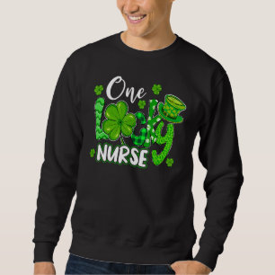 One Lucky Nurse Saint Paddys RN St Patricks Day Nu Sweatshirt