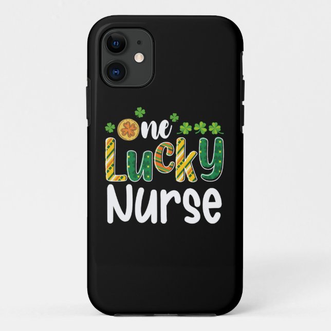 One Lucky Nurse St Patrick's Day Case-Mate iPhone Case (Back)