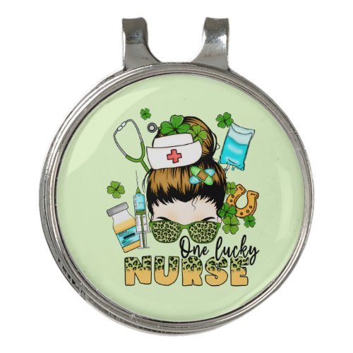 One Lucky Nurse St Patricks Golf Hat Clip