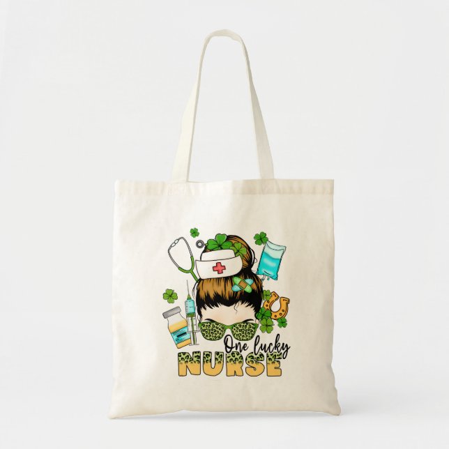 One Lucky Nurse St. Patrick's Tote Bag (Front)