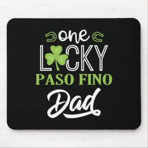 One Lucky Paso Fino Horse Dad Irish Horseback Ridi Mouse Pad