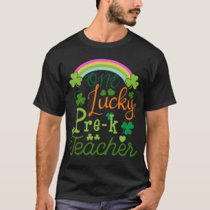One Lucky Pre-K Teacher St Patricku2019s Day Appre T-Shirt